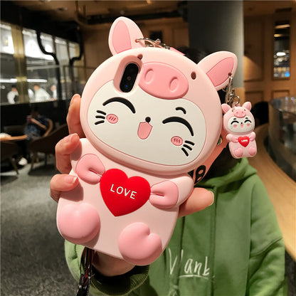 Women's Lanyard Cat Phone Case