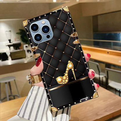 Luxury Diamond Square Phone Case for iPhone