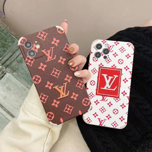 Embroidered anti-drop phone case