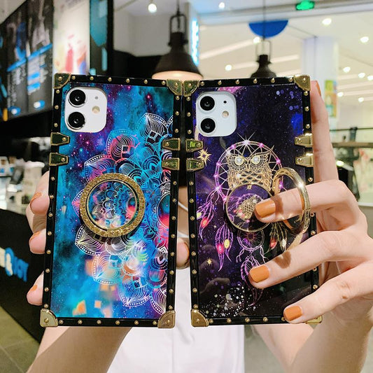 Starry sky flower square phone case - LVCASE