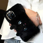Cat gloves plush phone case