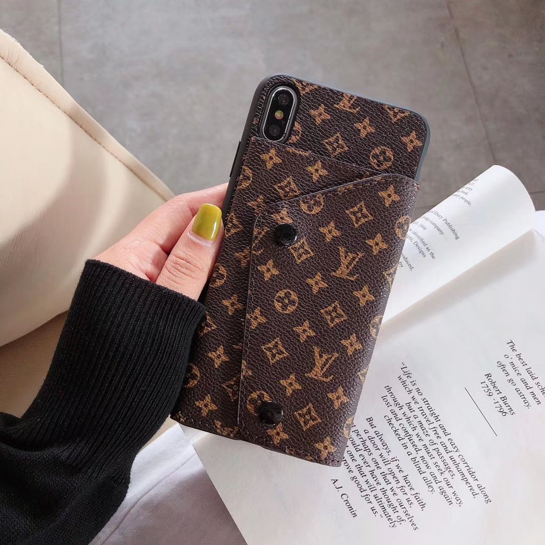 Retro Coin purse leather phone case