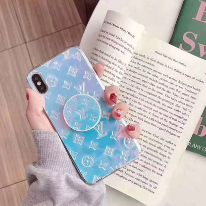 Laser phone case with the same bracket