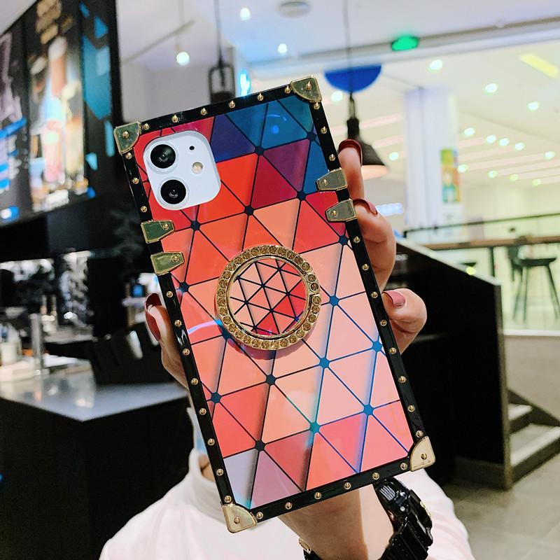 Blu-ray lattice  bracket phone case - LVCASE