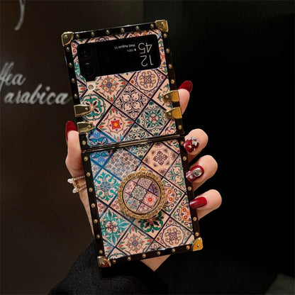 Retro Blu-ray bracket lanyard phone case for samsung