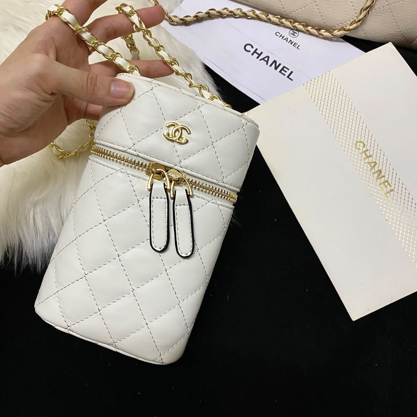 Fashion lambskin bucket bag