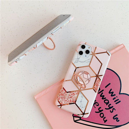 Finger Ring Holder Marble Case