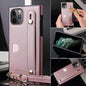 Wallet card lanyard phone case