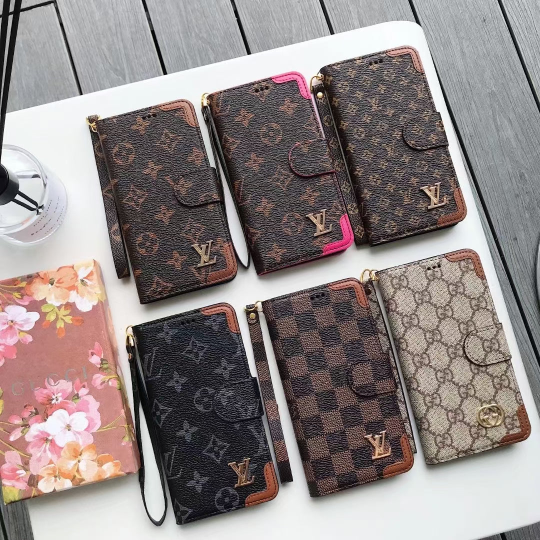 Luxury leather Card bag phone case