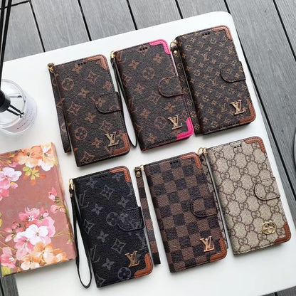 Luxury leather Card bag phone case