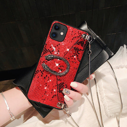 Snake pattern wallet  phone case
