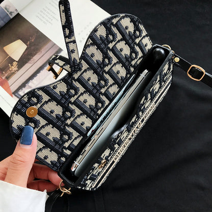 Embroidered mobile phone coin purse