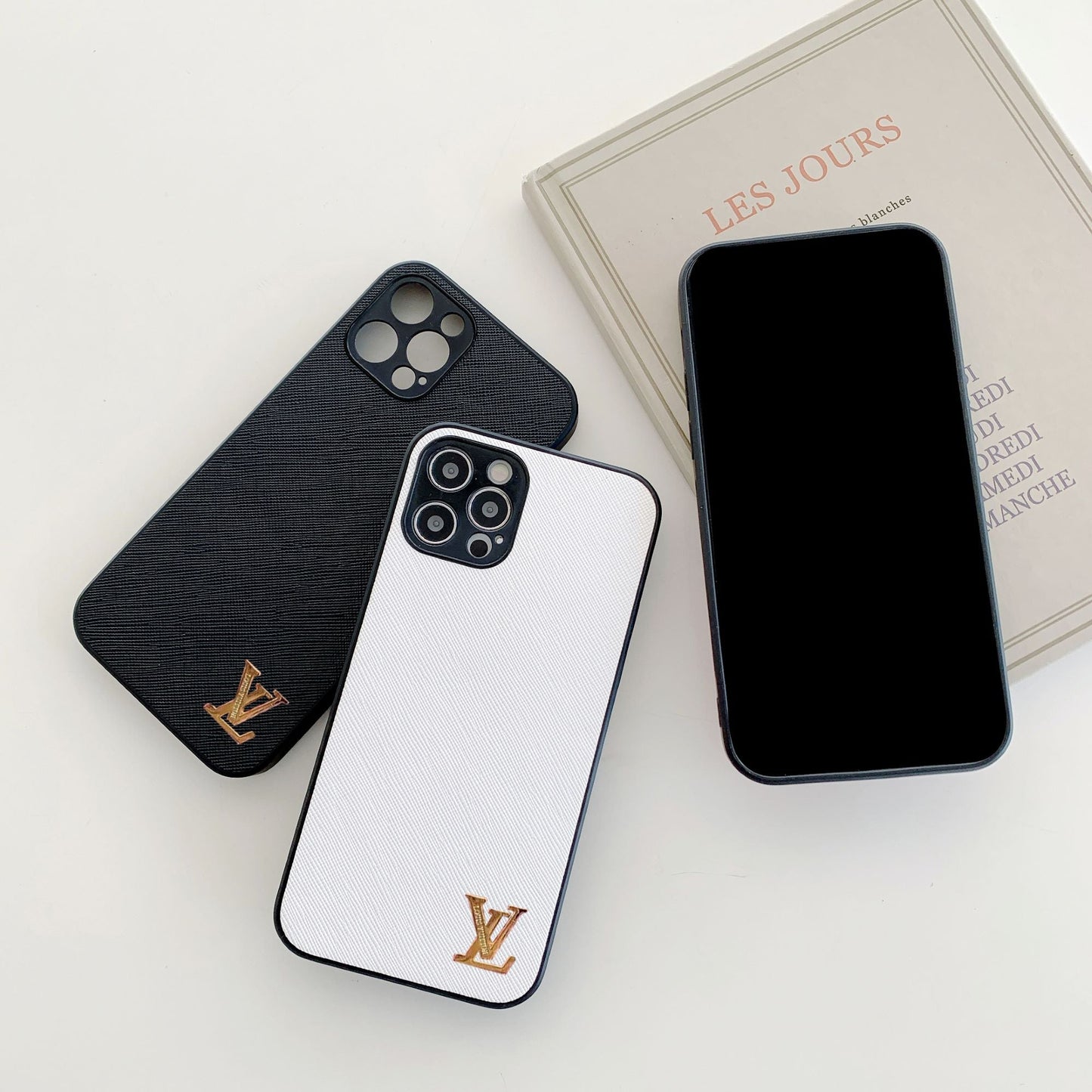 Fashion cross pattern macaron color phone case