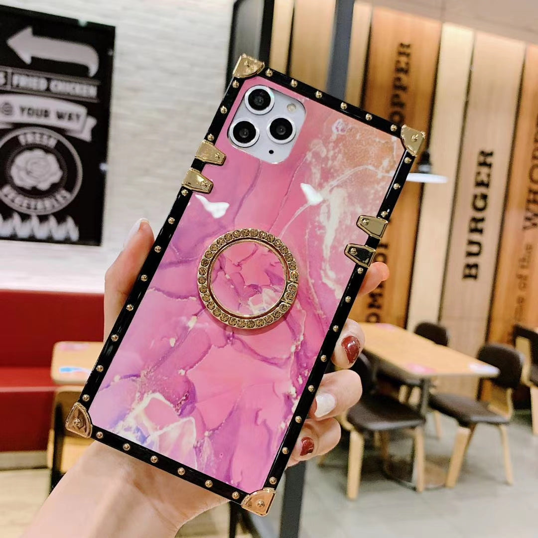 Pink square phone case for Samsung