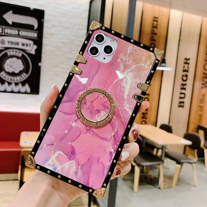 Pink square phone case for Samsung