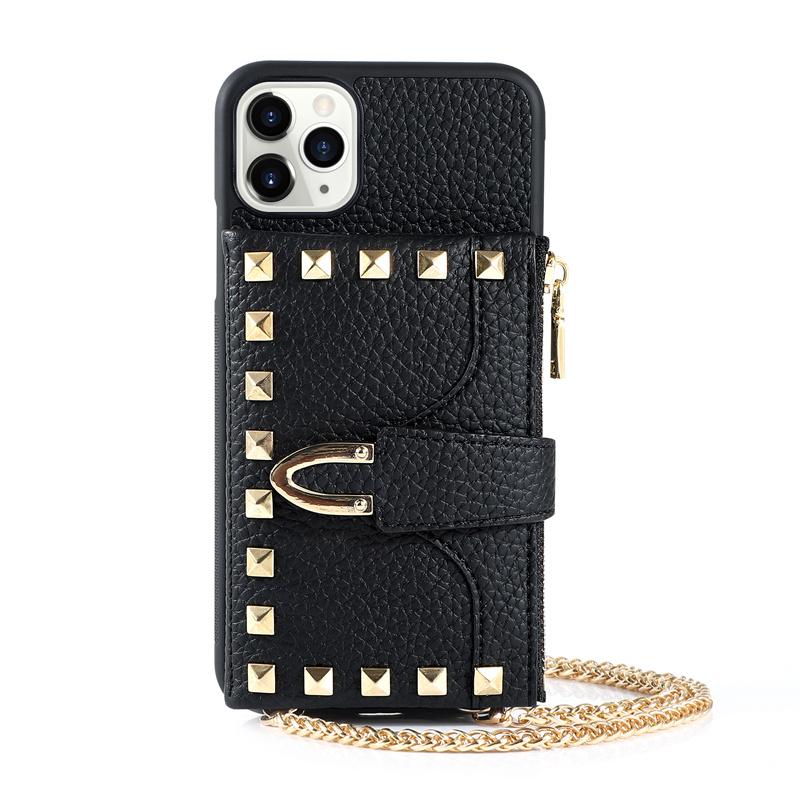 Zipper wallet chain phone case - LVCASE