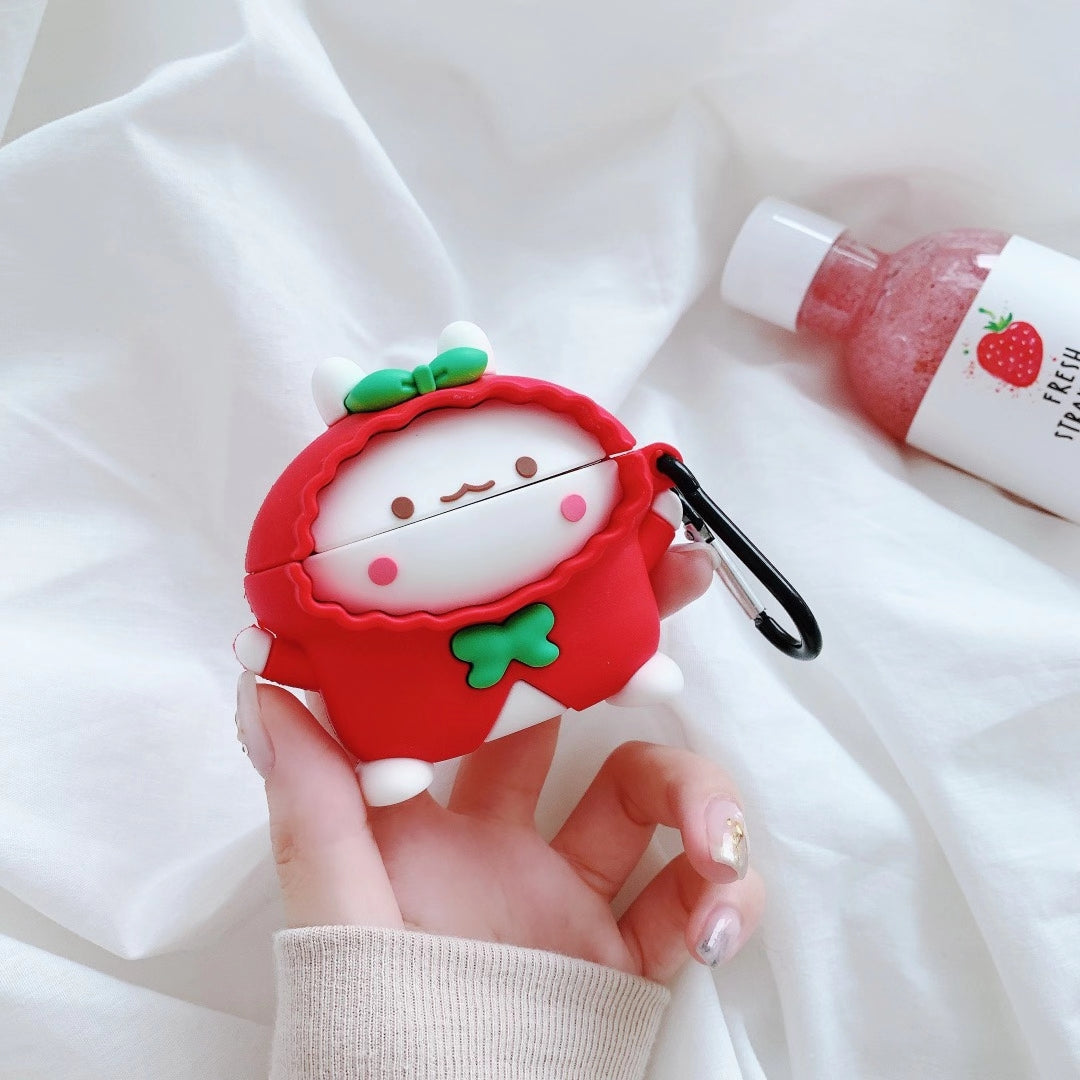 Lovely rabbit silicone Airpods case