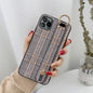 Retro Check Wristband Phone Case for iphone