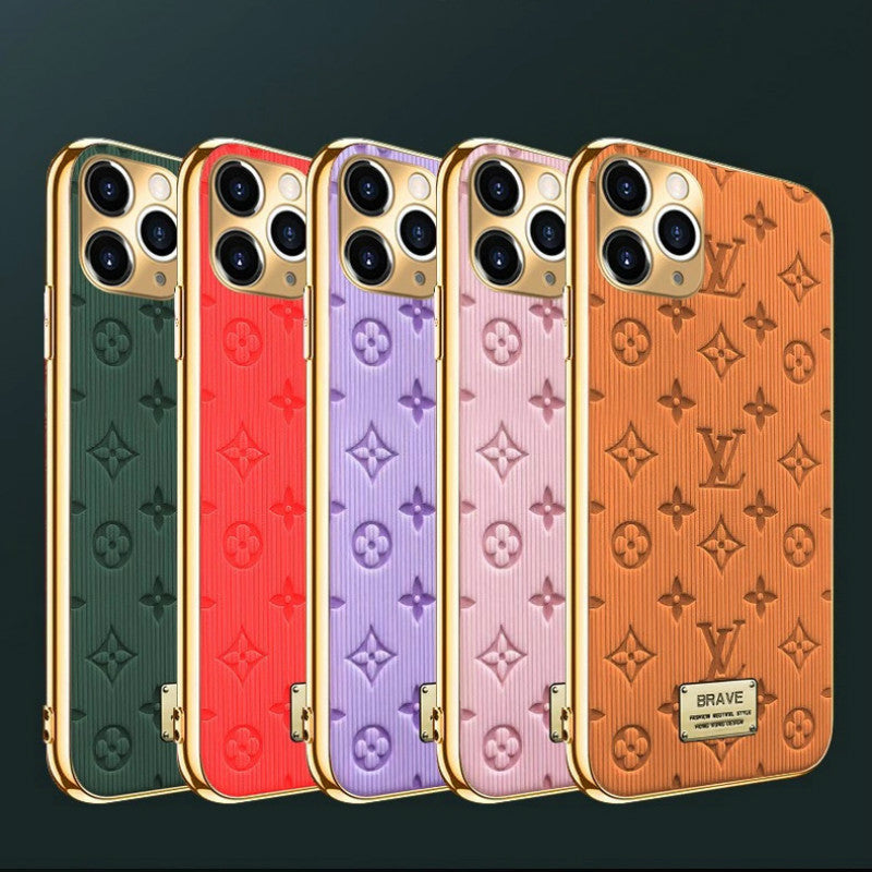 Fashion electroplating edge phone case