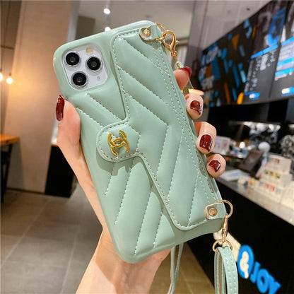 Luxurious Leather Card bag phone Case - LVCASE