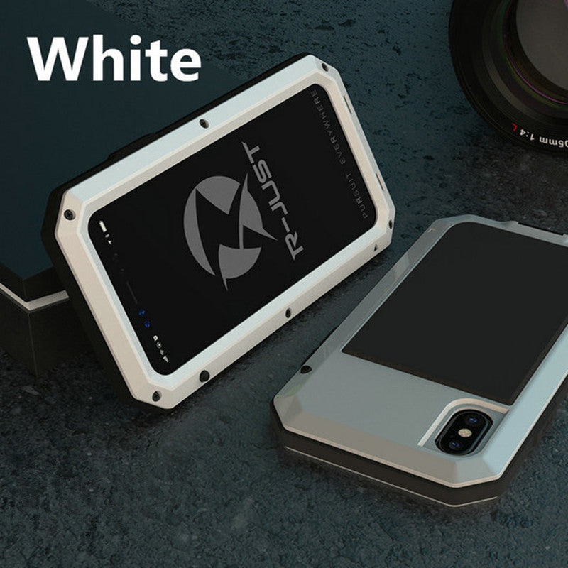 Full-body anti-fall waterproof metal phone case