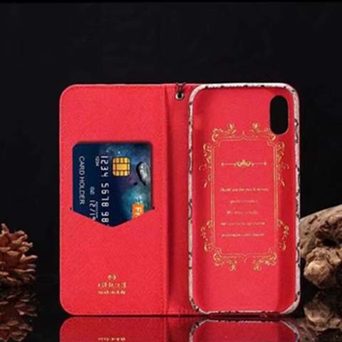 Luxury flip card case phone case