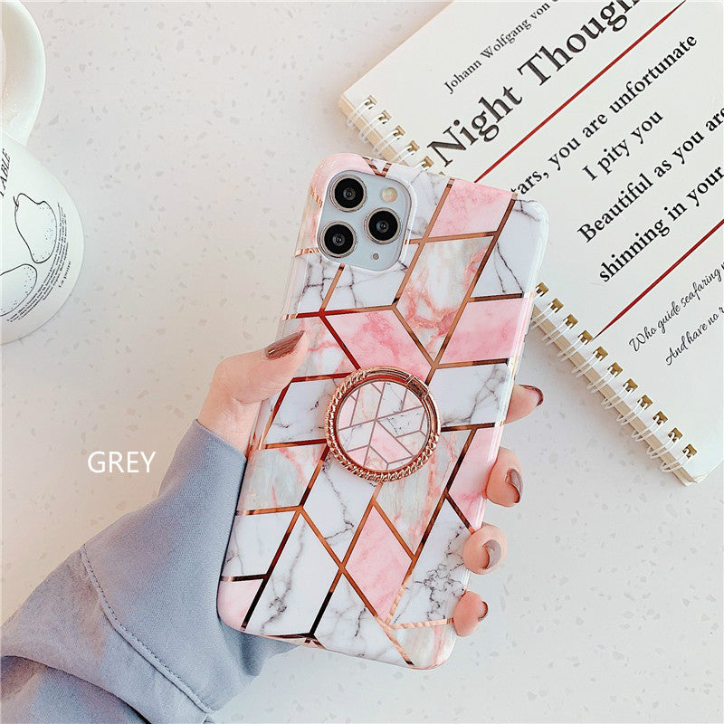 Finger Ring Holder Marble Case