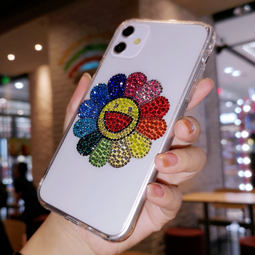 Rhinestone Sun Flower Phone Case