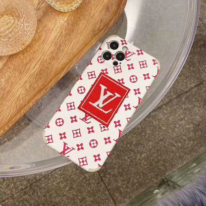 Embroidered anti-drop phone case