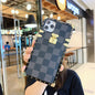 Checkered Slanted back lanyard phone case for Samsung