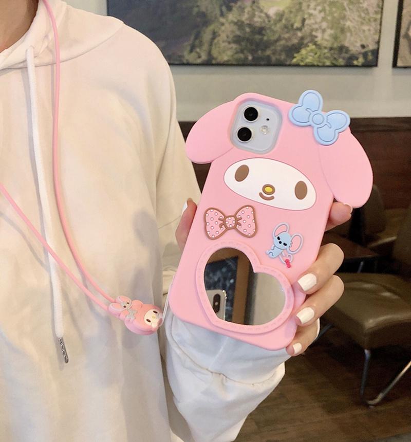Cartoon silicone mirror phone case - LVCASE