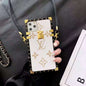 Colorful leather lanyard phone case
