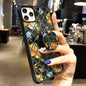 Grid Retro Floral bracket phone Case