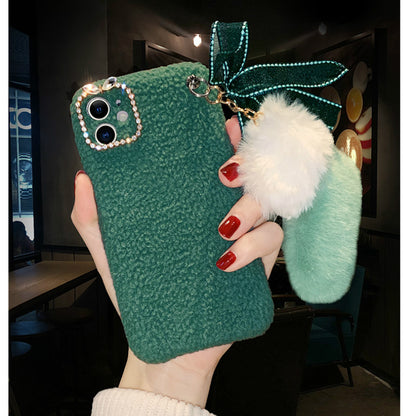 Christmas boots Plush mobile phone case