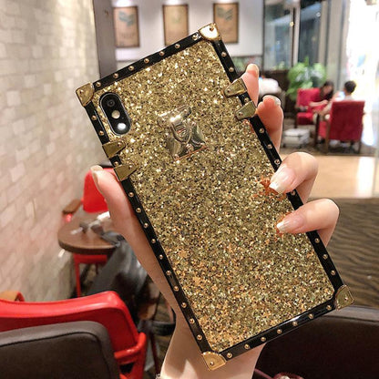 Bling square phone case for samsung