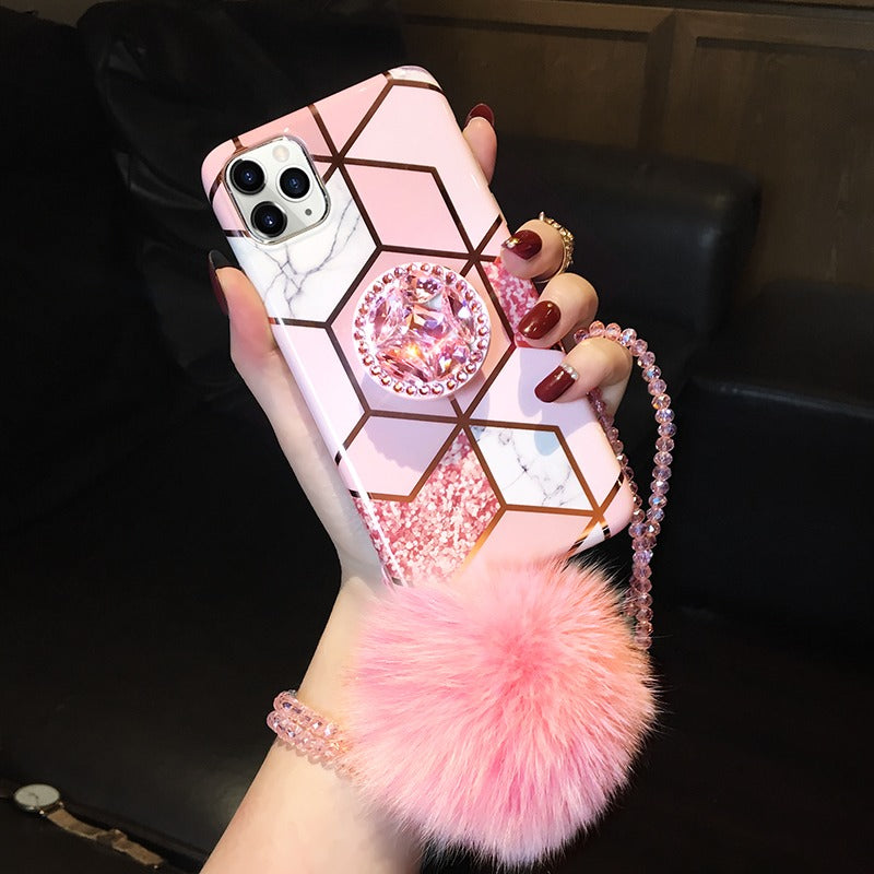Hairball Diamond marble case