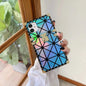 Luxury rhombic laser phone case