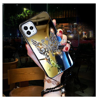 butterfly mirror phone case - LVCASE