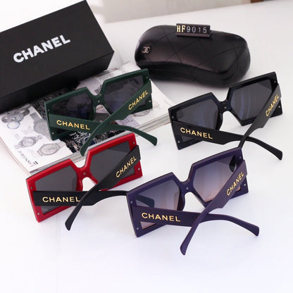 4 COLORS LETTER DECORATION METAL FRAME POLARIZED SUNGLASSES