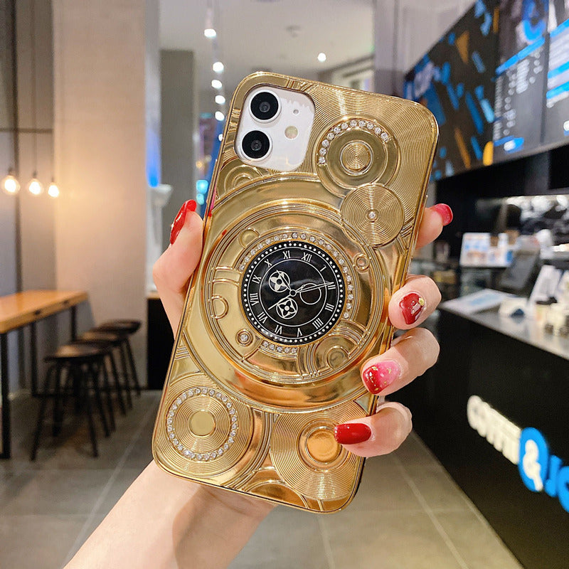 Clock diamond phone case