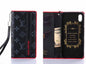 Square leather card case phone case