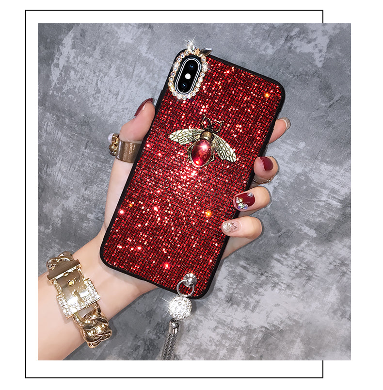 Full diamond crystal bee phone case