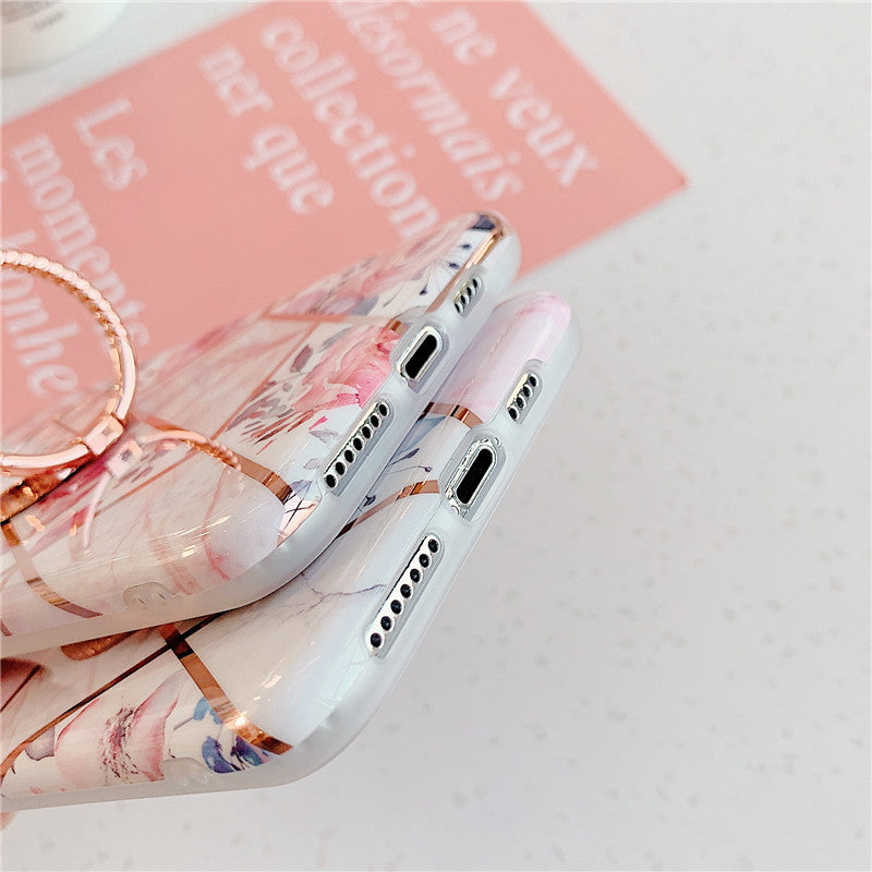 Finger Ring Holder Marble Case