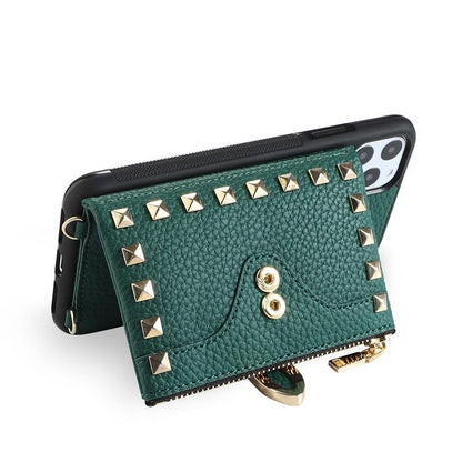Zipper wallet chain phone case - LVCASE