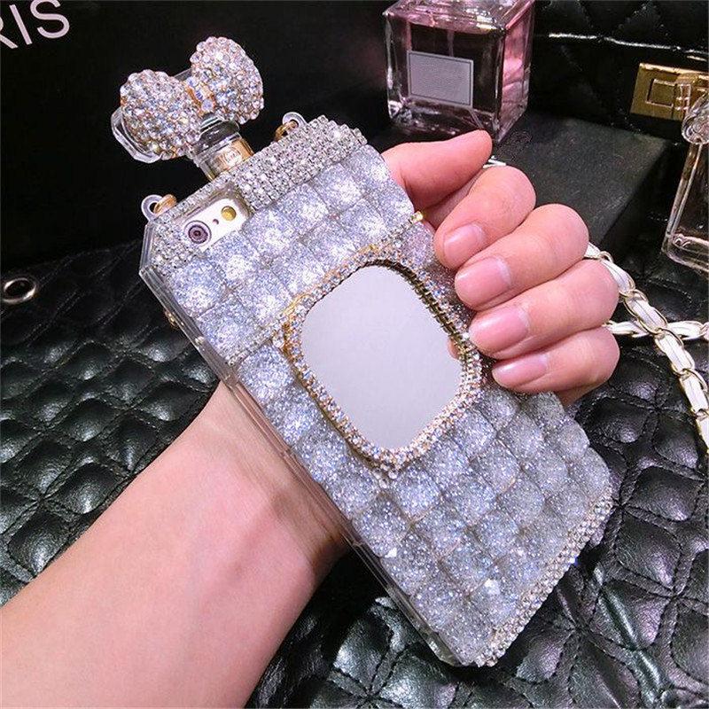 Diamond perfume bottle phone case - LVCASE
