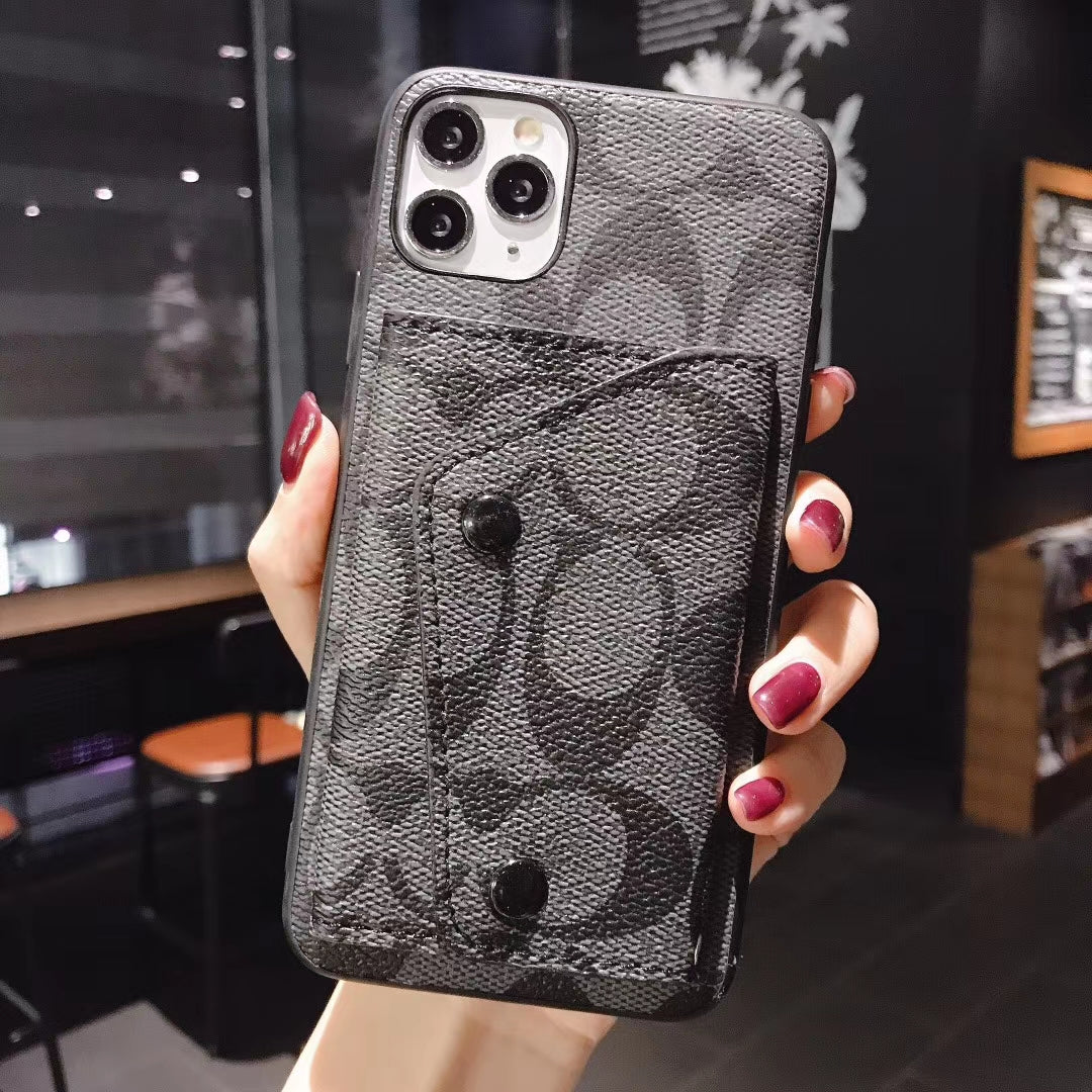 Coin purse leather phone case