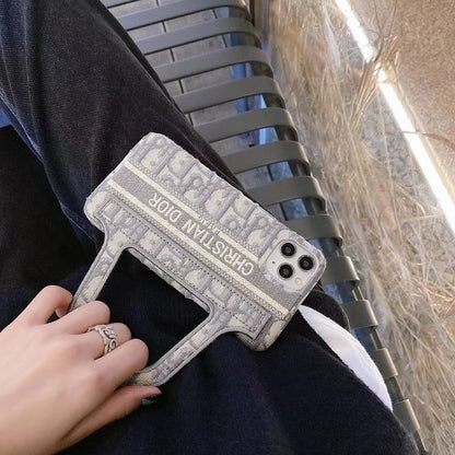 Fashion embroidery handbag phone case