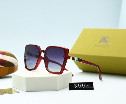 5 COLORS STRIPE DECORATION SQUARE POLARIZED SUNGLASSES
