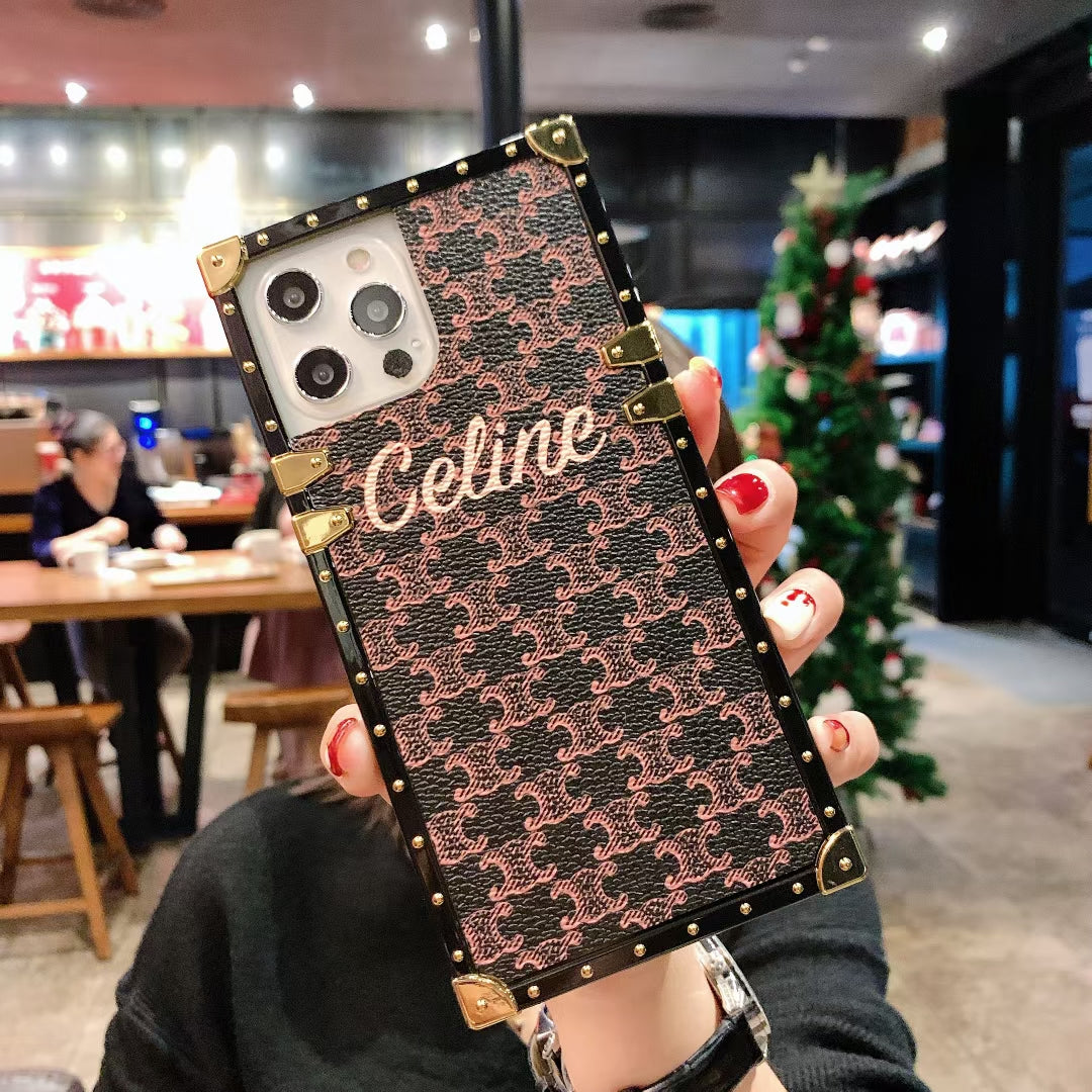 Luxury square phone case for iphone