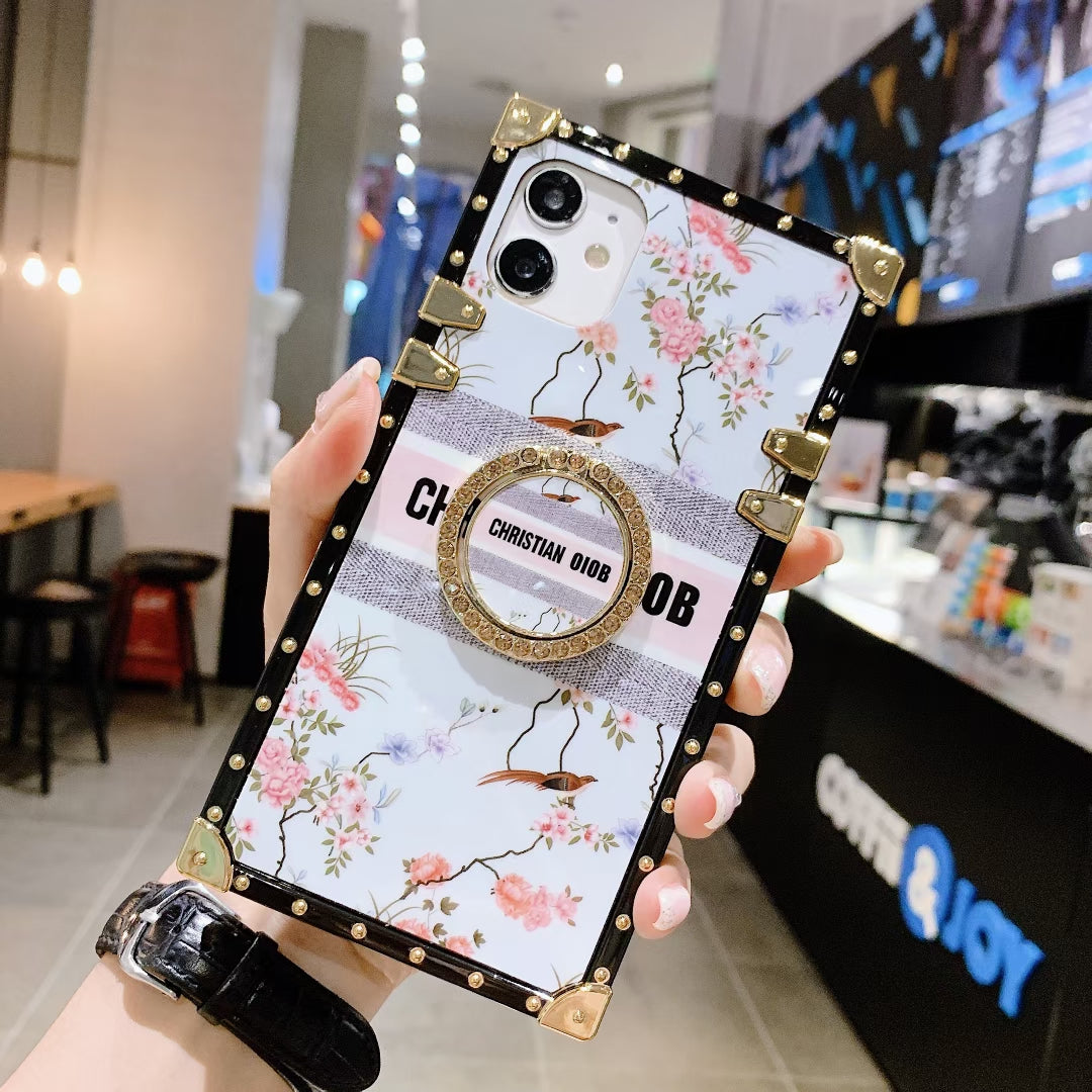 Retro pattern square phone case for iphone